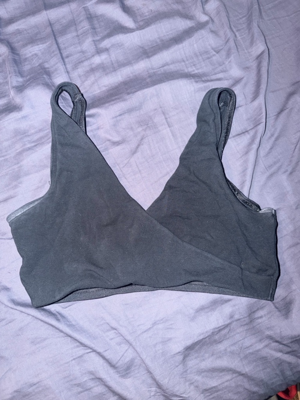 Black Pull Down Front Nursing Bralette